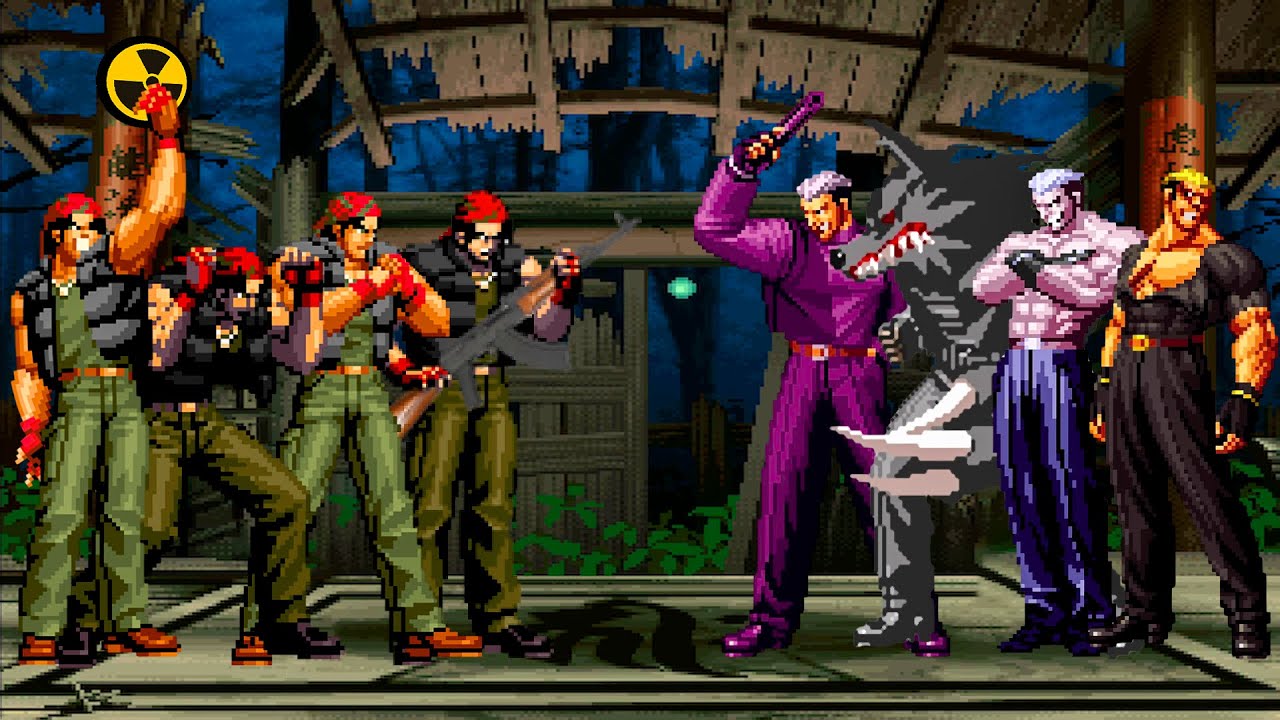 [KOF Mugen] Ralf Jones Team vs Ryuji Yamazaki Team