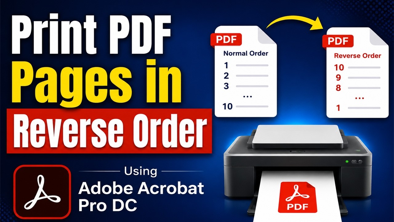 How to Print PDF Pages in Reverse Order Using Adobe Acrobat Pro DC (Step-by-Step Guide)