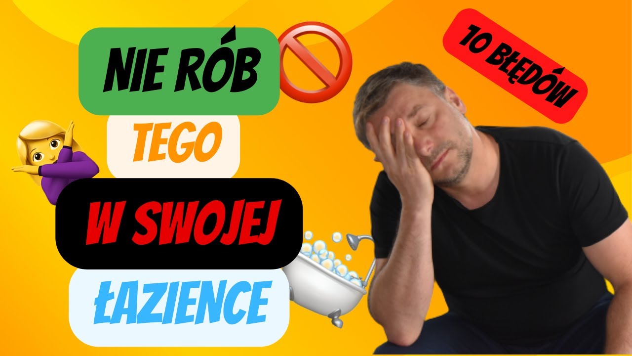 10 BŁĘDÓW W ARANŻACJI MAŁEJ ŁAZIENKI 🛁 POPULARNE BŁEDY PRZY URZĄDZANIU ŁAZIENKI