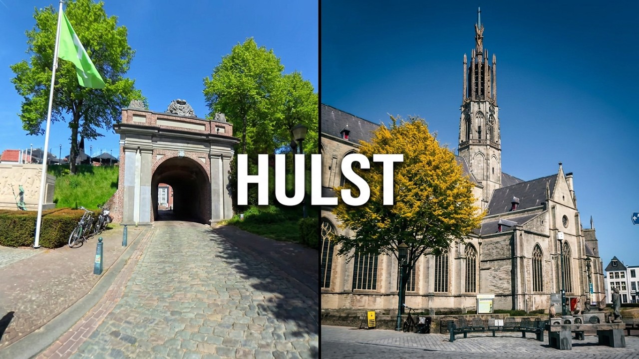 4K ASMR Walking Tour | Exploring the Fortified City of Hulst, Netherlands #hulst #netherlands #trip