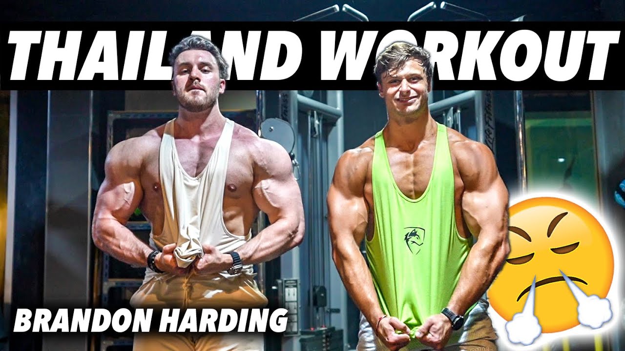 THAILAND CHEST WORKOUT W BRANDON HARDBODY!! | Thailand Vlog Part 1