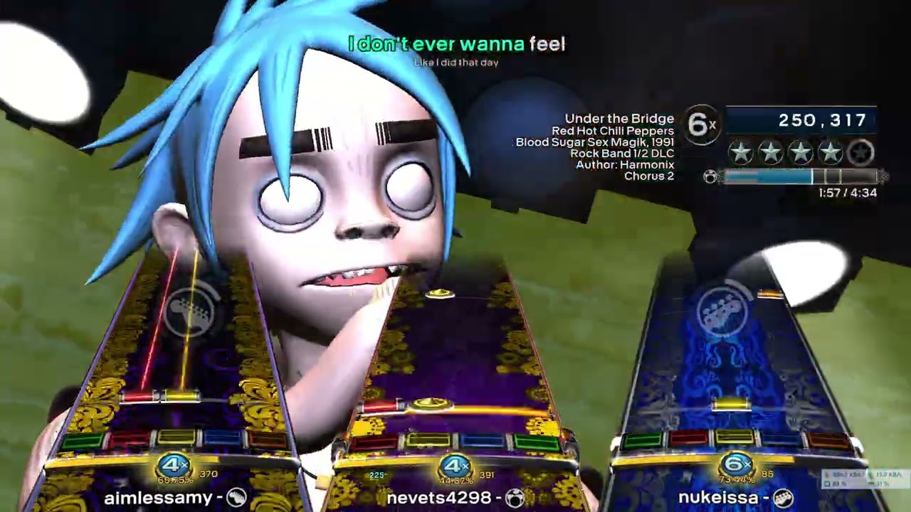 Under The Bridge (1991) by Red Hot Chili Peppers - Triple FC 100% Rock Band 3 Deluxe RPCS3