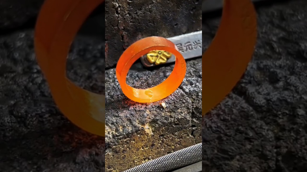 thumb 👍 ring making gold #subscribe #shorts #short