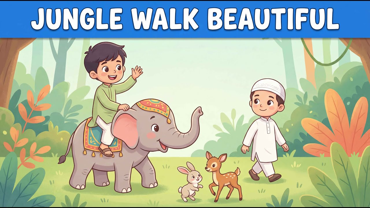 #jungle walk beautiful walk beautiful for kide#islamiccartoon #cartoonstory