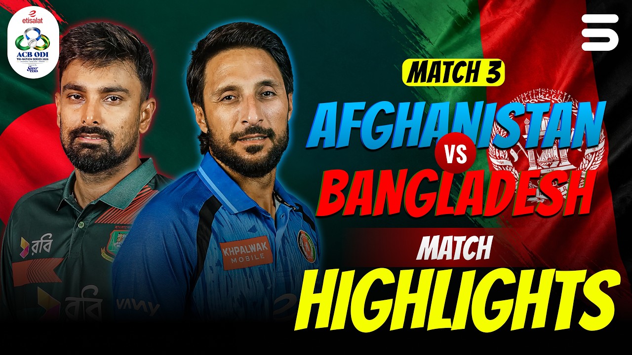 Match Highlights | Afghanistan vs Bangladesh | Match 3 | Afghanistan ODI Tri-Series | M9R1K