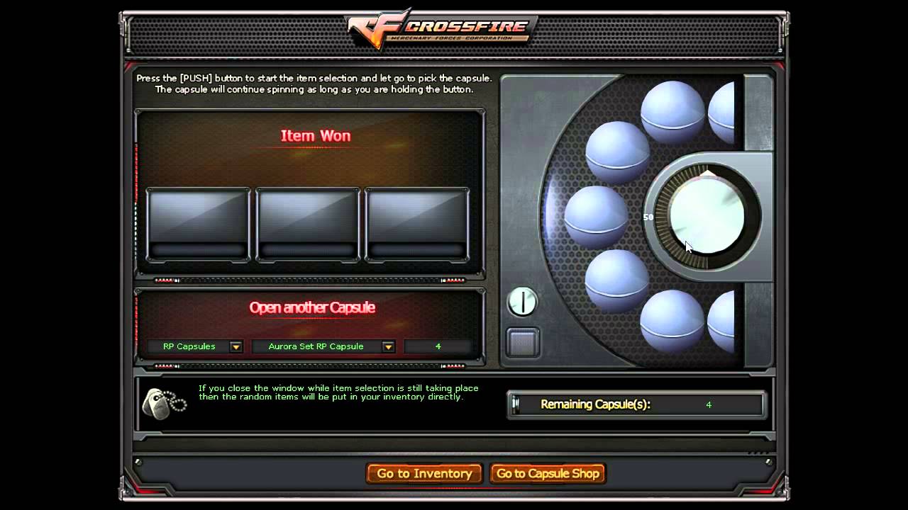 Crossfire europe - Opening RP Capsules for Aurora Set