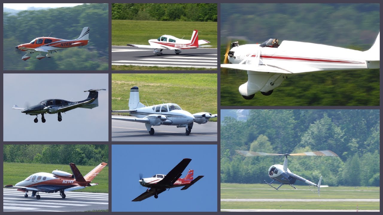 Lawrence Municipal Airport Plane Spotting Action! 5/25/21 [4K Video]