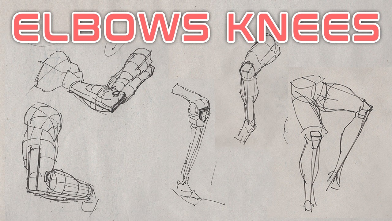 How to Draw Elbows and Knees
