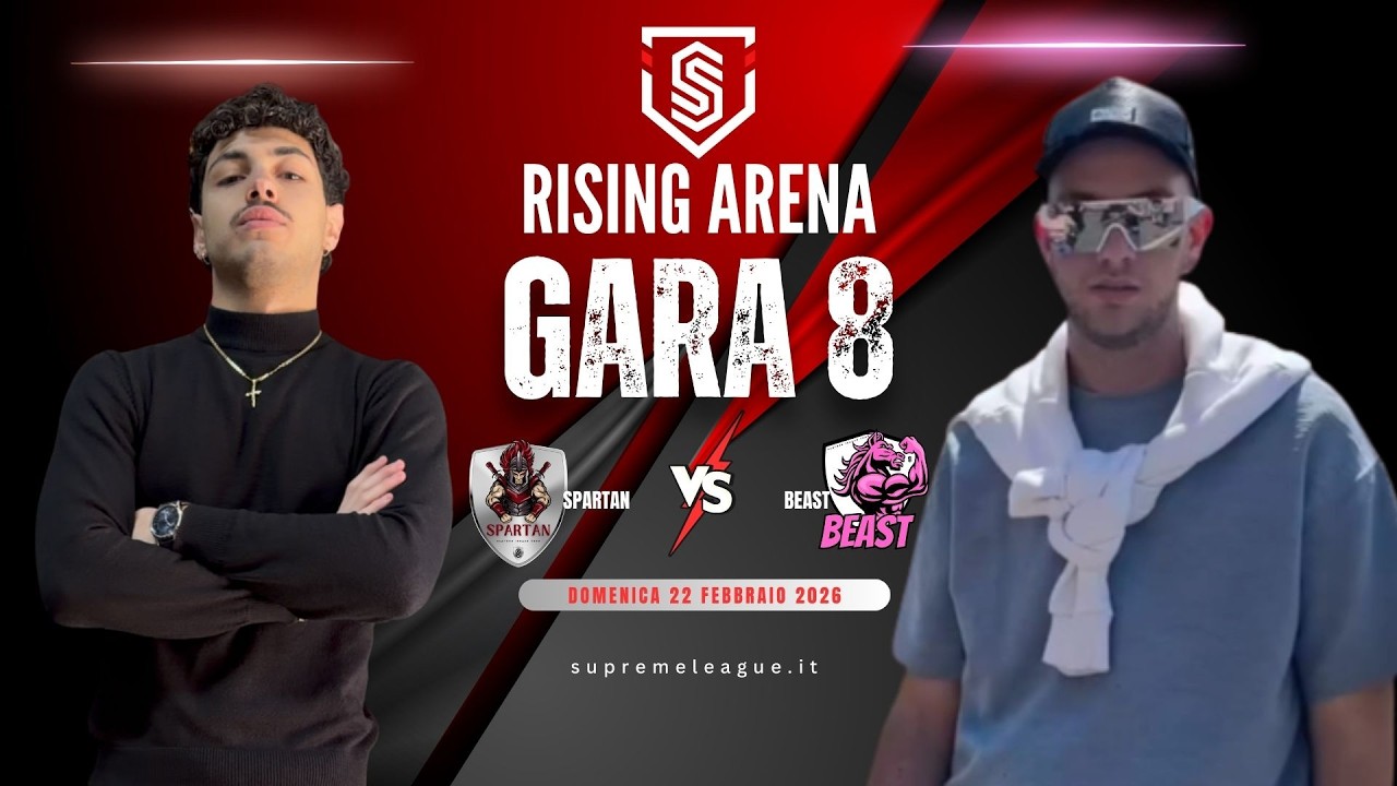Rising Arena | GARA 8 |  ⚔️ SPARTAN vs BEAST 🐴 gli Spartan iniziano la scalata in classifica ⚽️