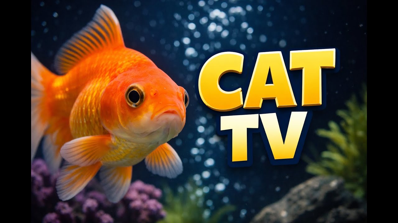 Cat TV 🐟 Colorful Fish for Cats to Watch | Relaxing Music for Cats