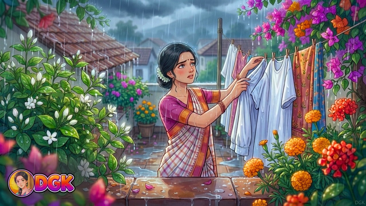 POV: It's a 1998 Monsoon evening in the Village (1 Hour Ghibli ASMR)