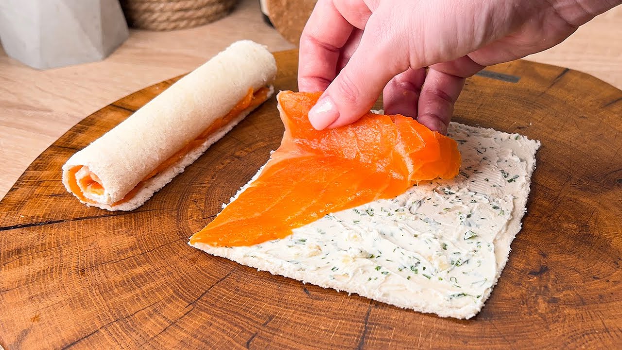 💯 Haben Sie Toast und roten Fisch? Das beste Snack-Rezept f&uuml;r die Feiertage❗️
