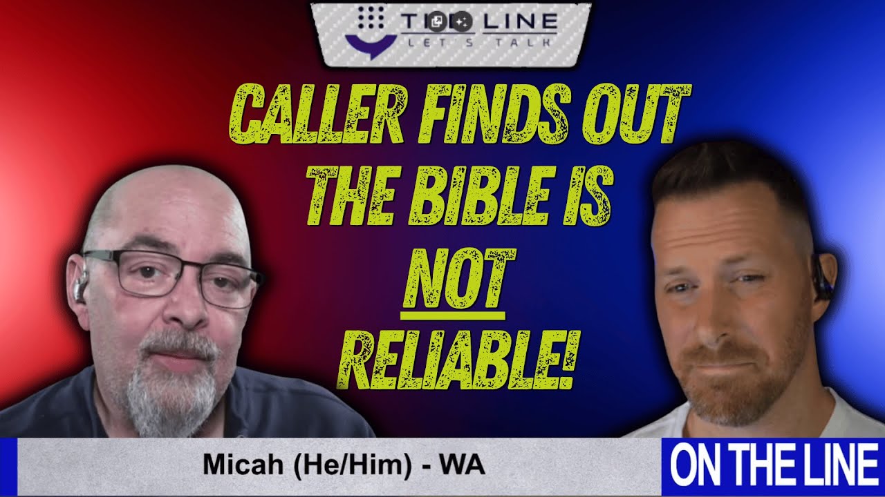 Micah thinks the bible is reliable....gets a reality check. (W/ @SansDeity on @qnaline )