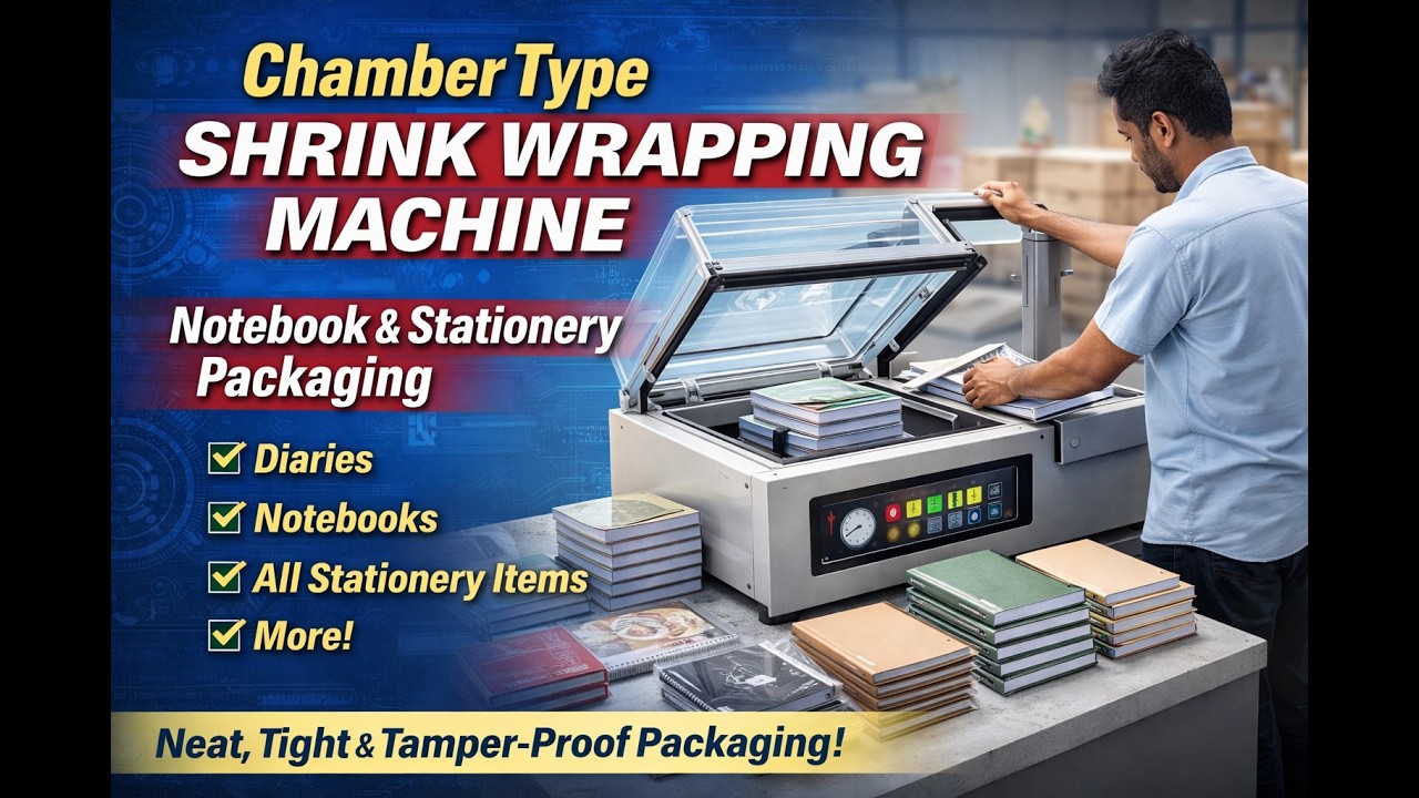 Chamber Type Shrink Wrapping Machine | Stationery & Gift Box Packaging Solution