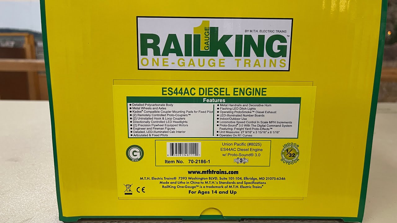 &ldquo;Unboxing&rdquo; MTH Gauge 1 ES44AC Union Pacific 