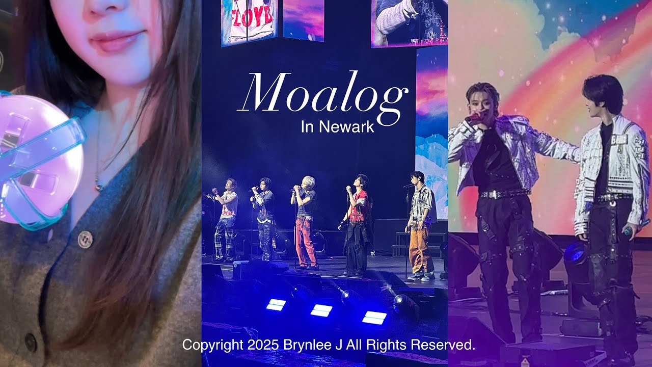 -`모아로그´- 6년차 모아 첫 콘서트 . 실물+라이브 대박..∗ɞ̴̶̷ ·̮ ɞ̴̶̷∗·투바투 미국투어 뉴어크 콘서트 브이로그 (ACT: TOMORROW) . 모아봉 언박싱
