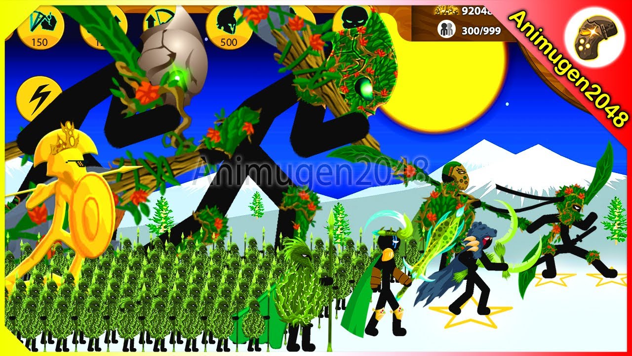 NEW SCALIONS XIPHOS SICKLE BEAR DUEL FINAL BOSS EVERGREEN | Stick War Legacy Mod | Animugen2048