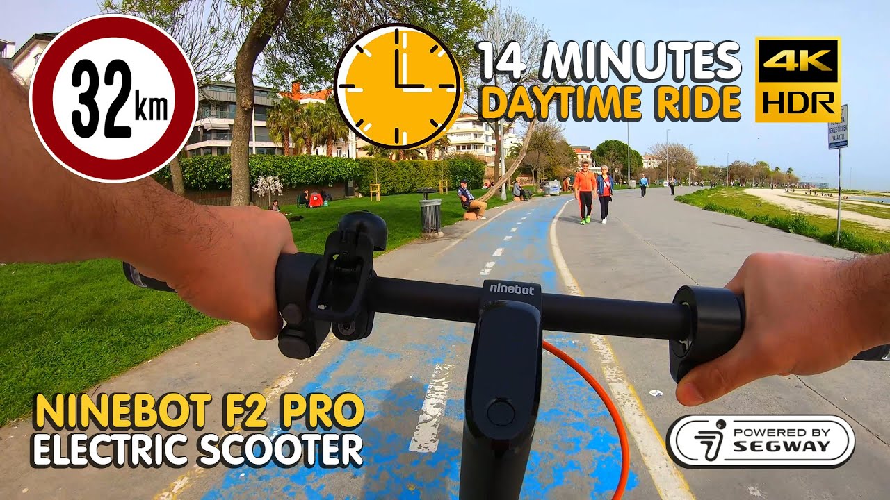 Segway Ninebot F2 Pro Electric Scooter - 14 Minutes Istanbul Ride (Environment Sound Only) 4K