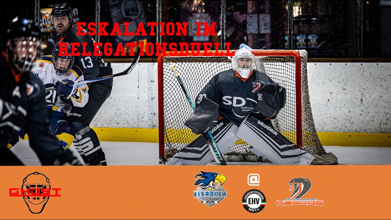 Eskalation im Relegationsduell?! | Eisadler Dortmund 1b @ Dinslaken Kobras 1b | Game Day Vlog