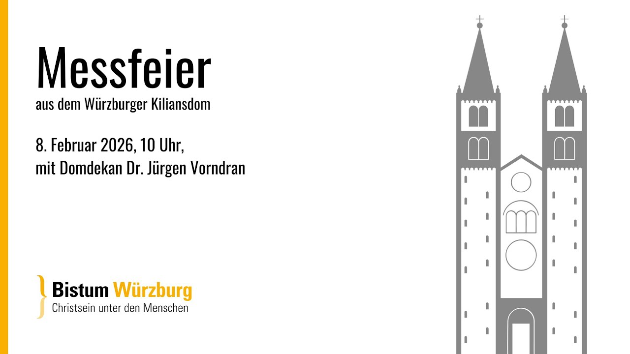 Messfeier am fünften Sonntag im Jahreskreis am 8. Februar 2026, 10 Uhr