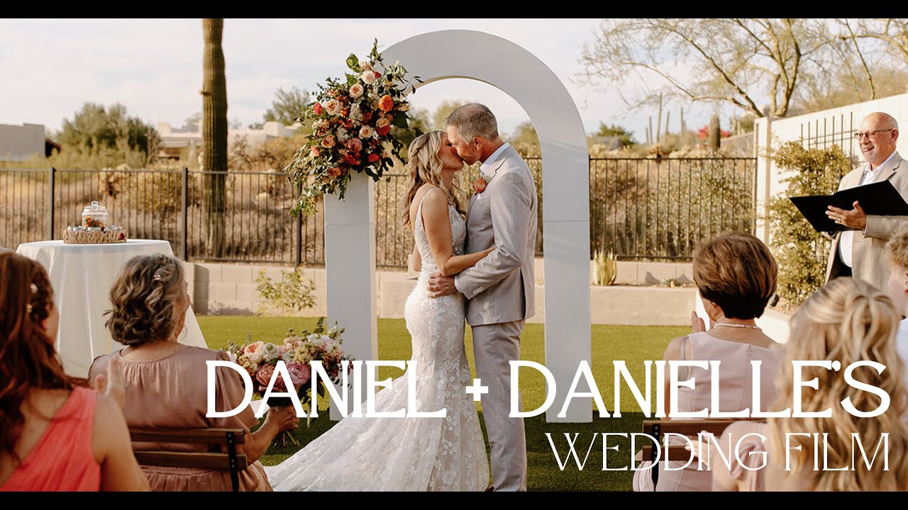 Dan+Danielle | God’s Perfect Timing | An Intimate Backyard Wedding Story in Arizona