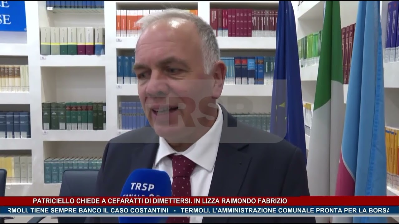 Patriciello chiede a Cefaratti di dimettersi Fabrizio TG NEWS MOLISE DEL 05-02-26 - TRSP -