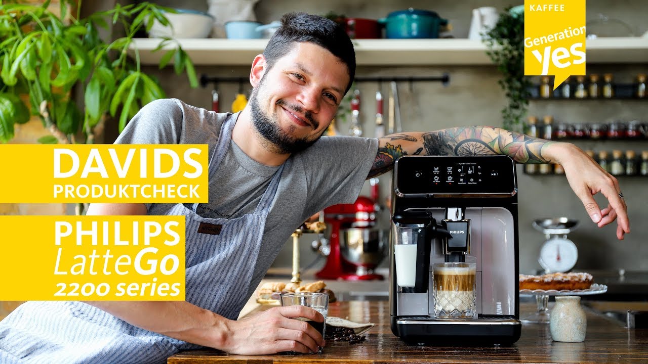 David erklärt den Philips 2200 Series Kaffeeautomaten LatteGo