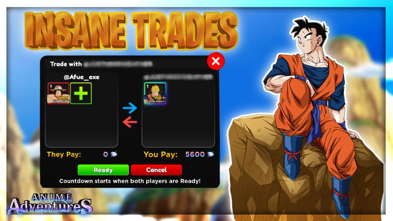 TRADE JOURNEY TO FUTURE GOHAN IN ANIME ADVENTURES!! [EPISODE 1]