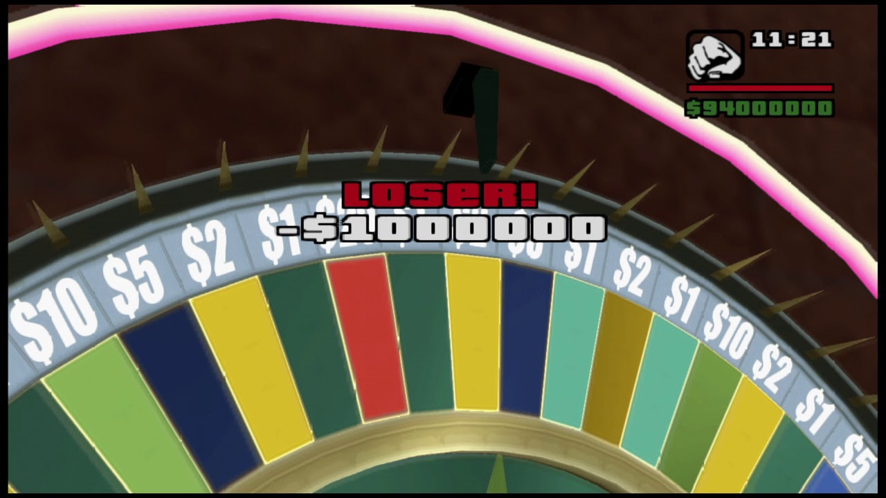 Grand Theft Auto San Andreas:Winning 80 million dollars playing Wheel of Fortune