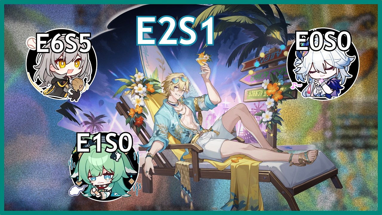 [4.5 V4] E2S1 Aventurine Waveflair In Elation Team Showcase | 5(6) Cost | vs Dark Sam & Reaver