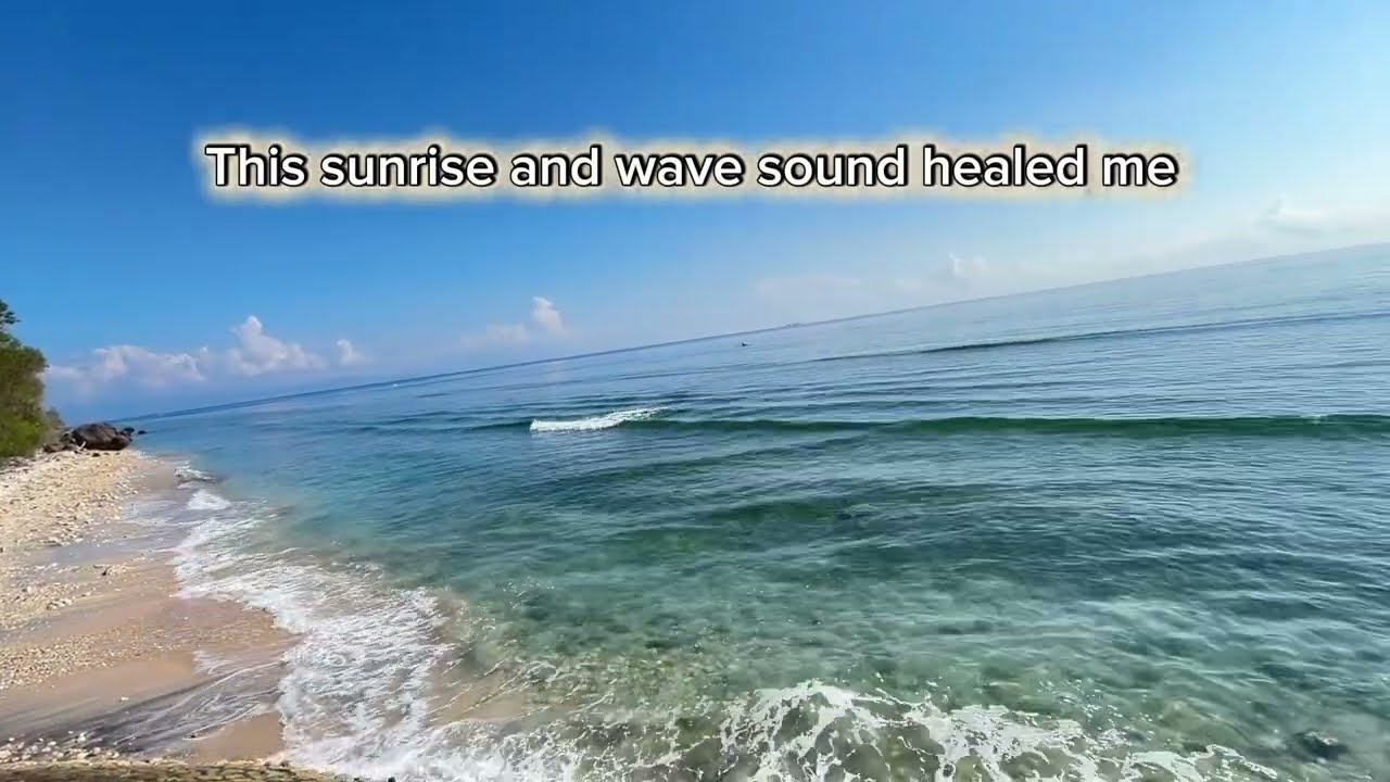 Relaxing Sunrise at Nusa Penida Bali | 2 Minute Healing Nature Video