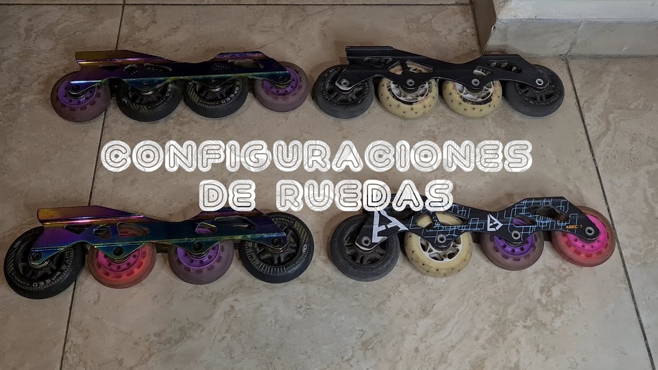 Maximiza tu desempeño con estas 4 configuraciones de ruedas de patín