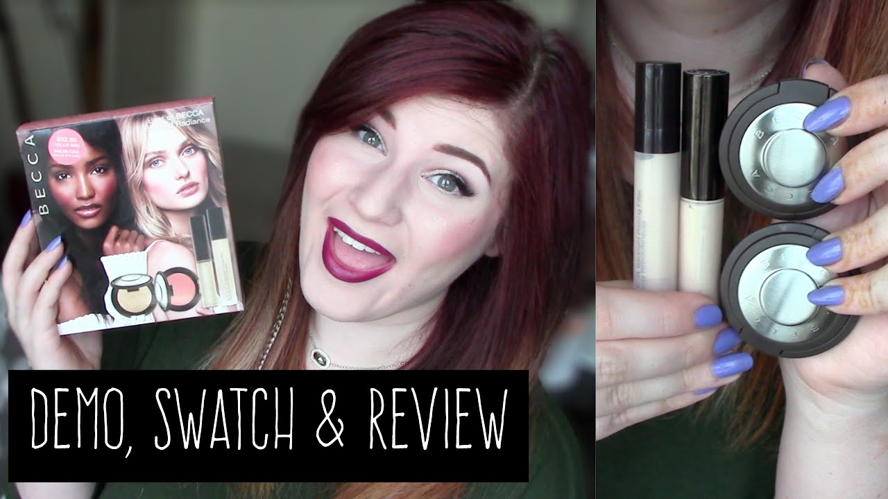 BEST OF BECCA BLUSHED RADIANCE SET REVIEW & SWATCHES