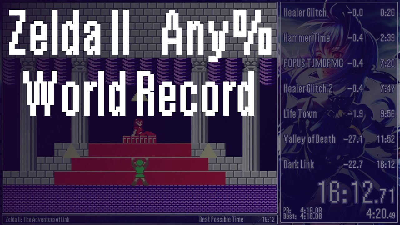 Zelda II Any% Speedrun 16:12