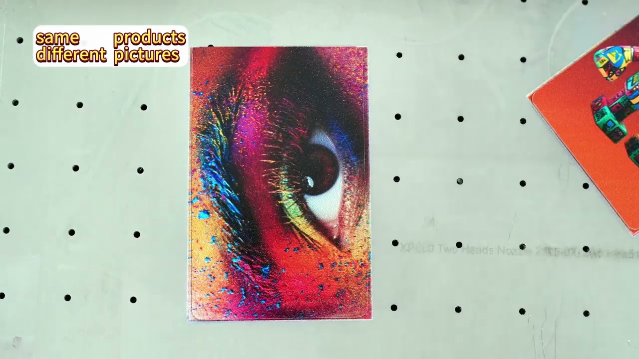 Camera printer aotumatic visual position for different items printing