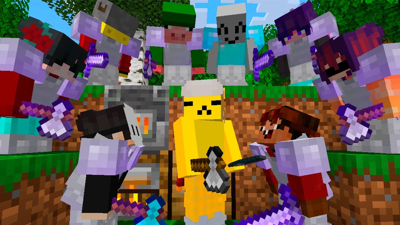 Minecraft Speedrunner VS 8 Caçadores