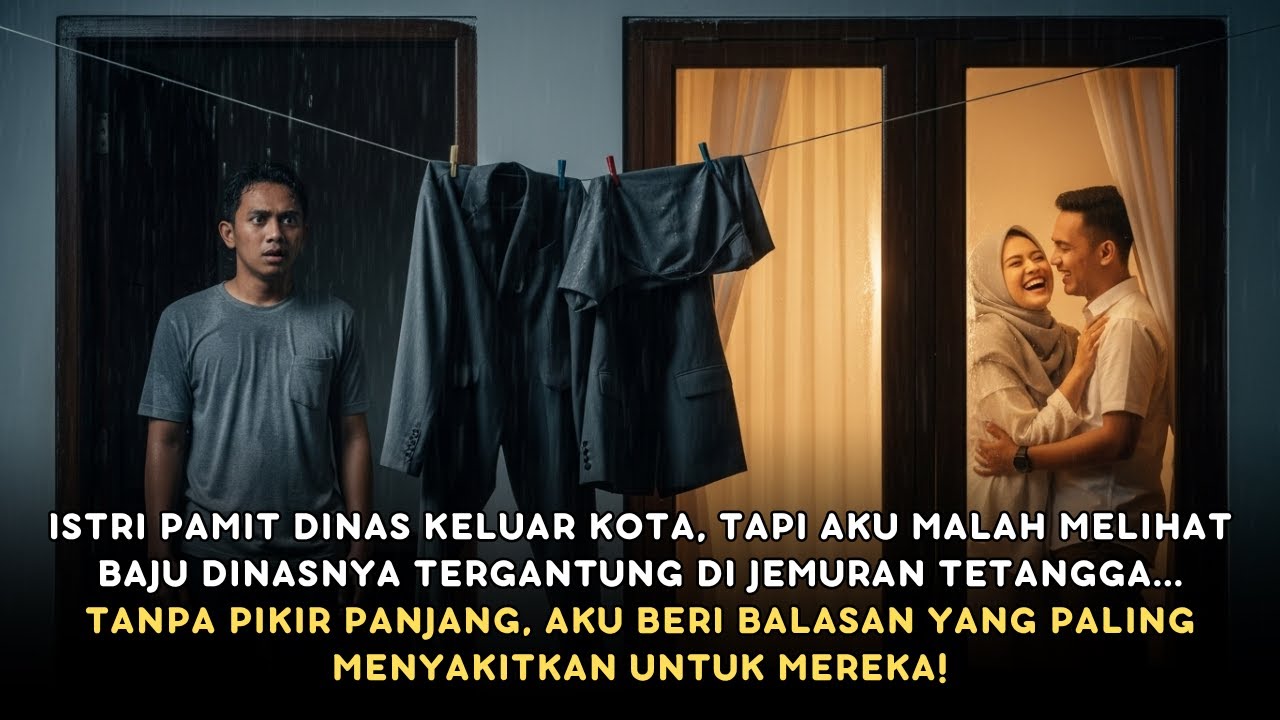 ISTRIKU PAMIT DINAS KELUAR KOTA, TAPI AKU LIHAT BAJU DINASNYA DI JEMURAN TETANGGA—TERNYATA MEREKA...