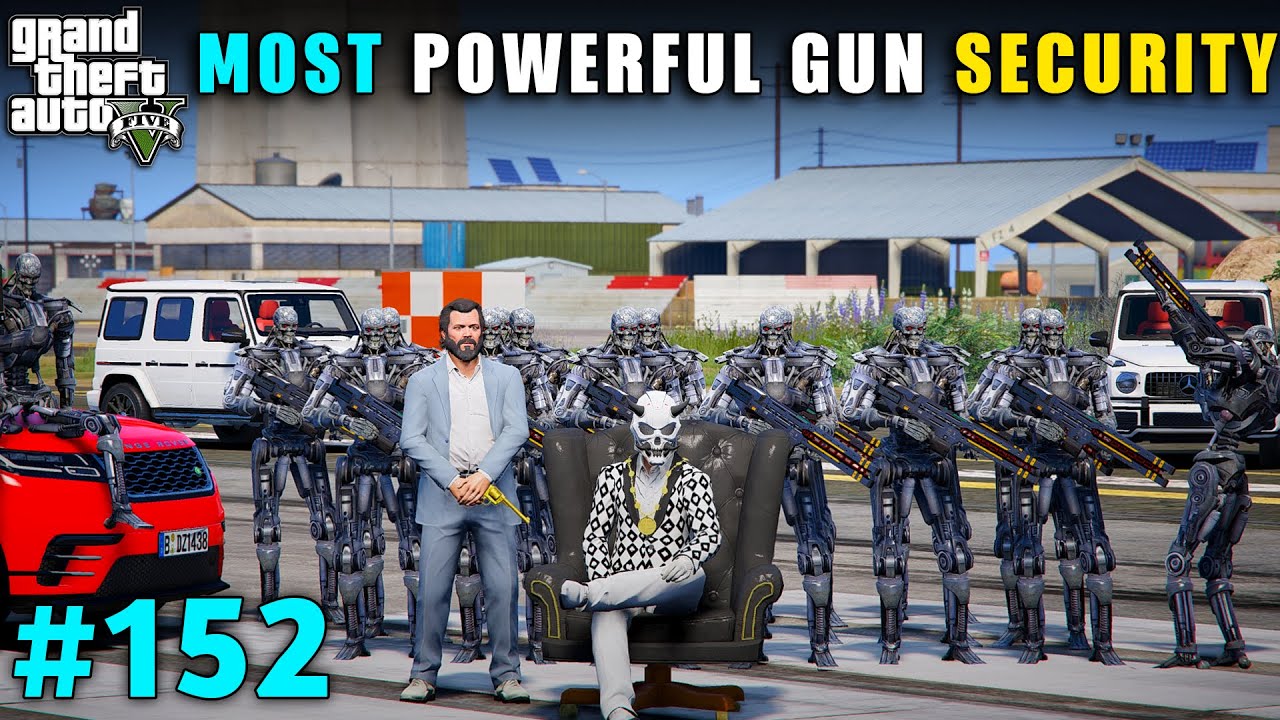 MICHAEL MOST POWERFUL GUN SECURITY | GTA V GAMEPLAY #152