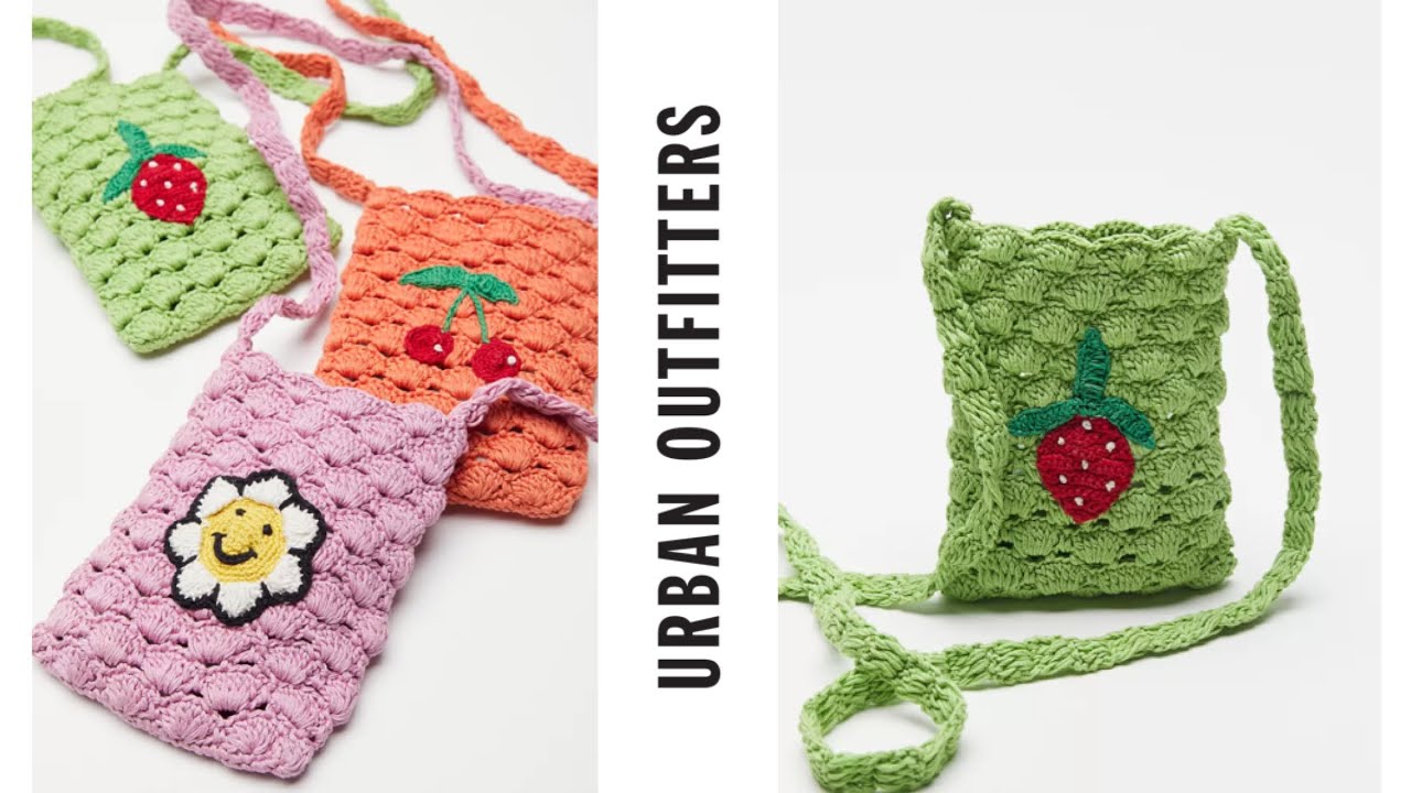 URBAN OUTFITTERS Ait Yazlık Mini Örgü Çanta Yapımı (🍓Çilek Model)