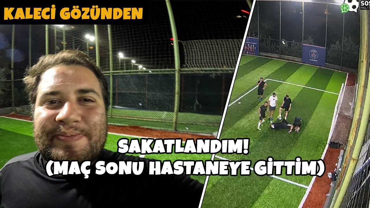 SAKATLANDIM! (MAÇ SONU HASTANEYE GİTTİM) | KALECİ GÖZÜNDEN HALI SAHA