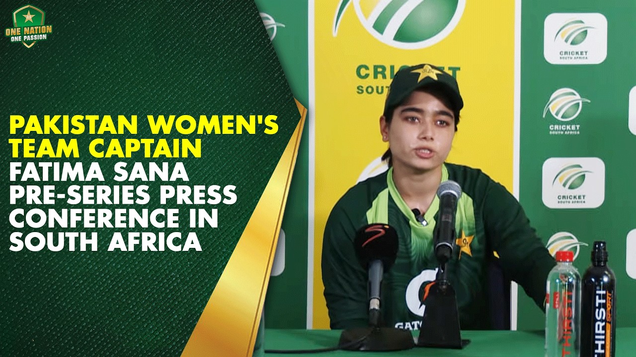 Pakistan Women's Team Captain Fatima Sana Pre-Series Press Conference in South Africa | PCB | MA2K
