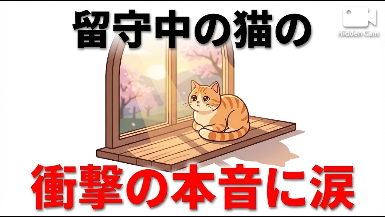 【衝撃】あなたが家を出た後、猫は何をしているのか？隠しカメラが捉えた「切ない真実」に涙が止まらない