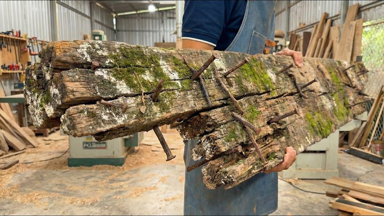 Old Wood Restoration Process: Handling The Most Rotten Lumber I've Ever Seen
