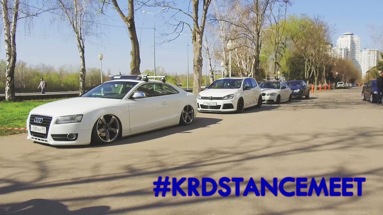 Stanced Audi A5, Golf R, BMW 135i on KRD Stance Meet Dji Osmo+ 4k | стэнс Краснодар