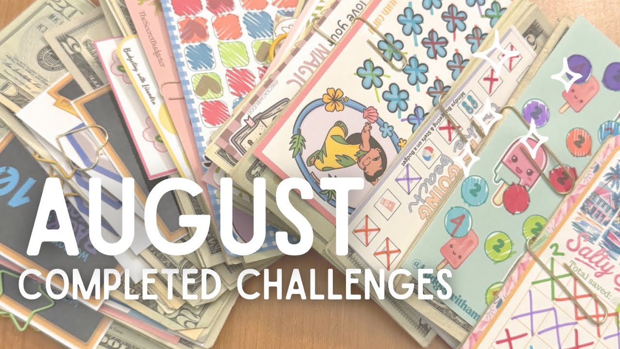 August completed challenges ✨ how much did we save