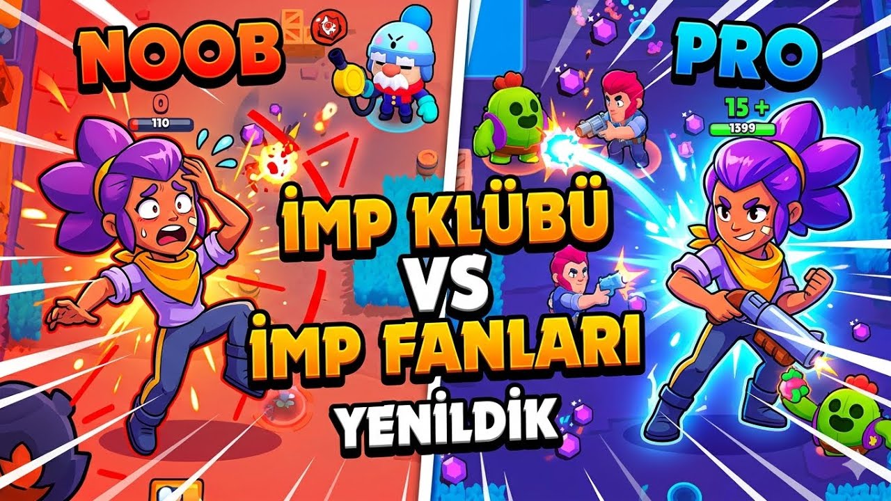 İMP KLÜBÜ VS İMP FANLARI🤯 (YENİLDİK?) | Brawl Stars