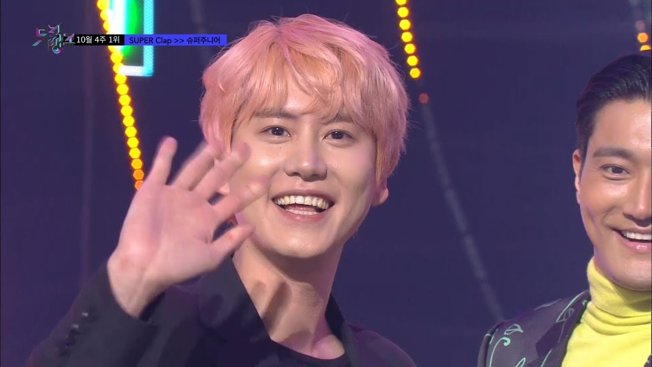 [뮤직뱅크] 10월 4주 1위 슈퍼주니어(Super Junior) -  SUPER Clap 세리머니 Cut