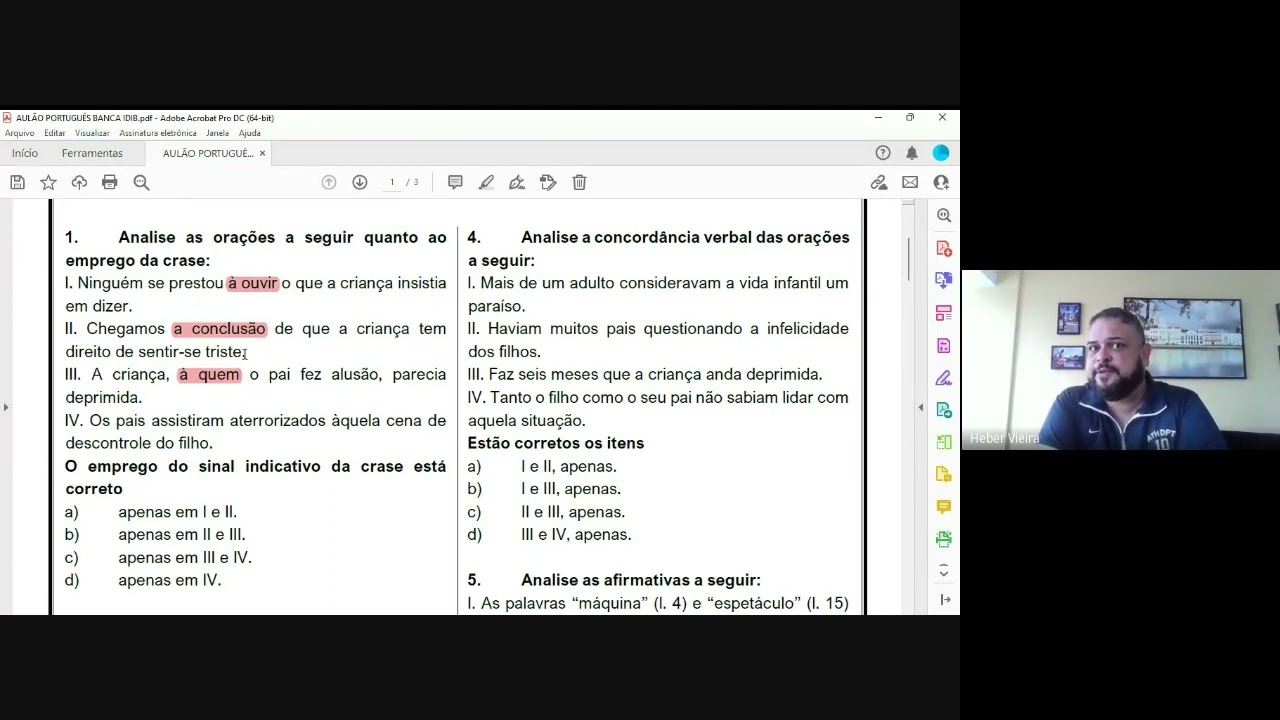 Conhecendo a banca IDIB, Portugu&ecirc;s, com Heber Vieira.