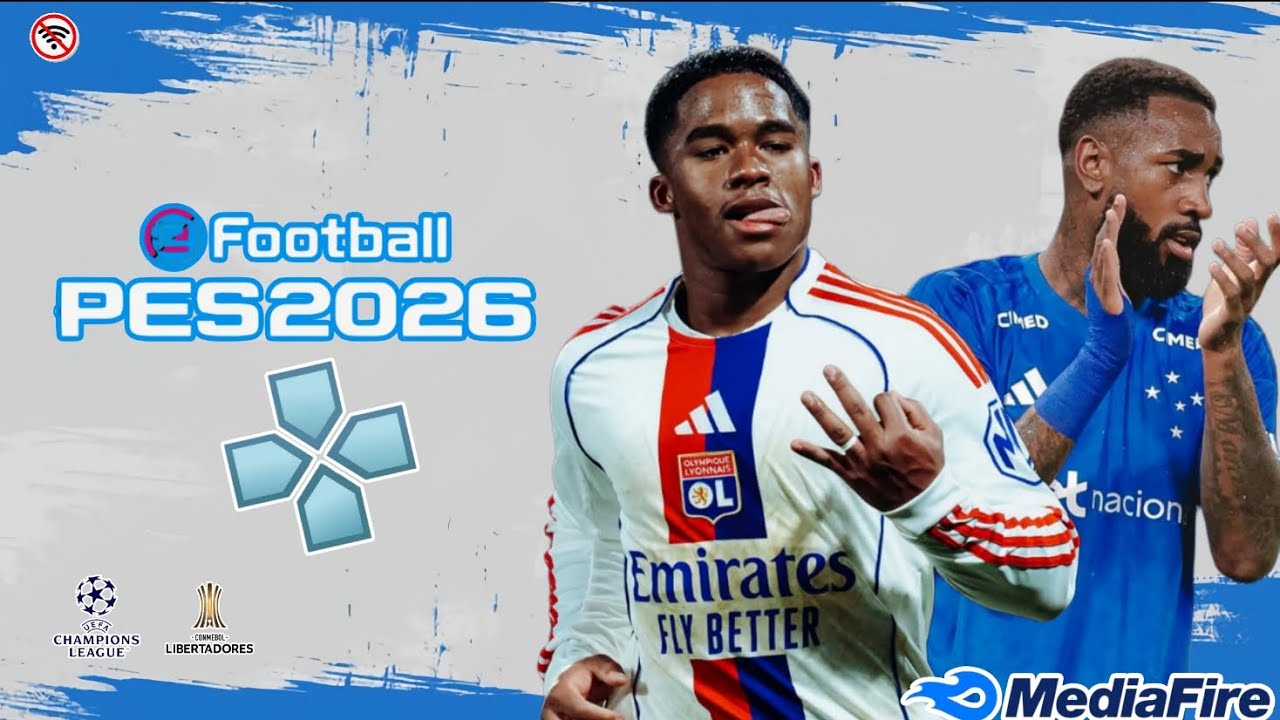 🤩 EFOOTBALL PES 2026 (PPSSPP) LINK DIRETO MEDIAFIRE ANDROID OFFLINE PSP GAME 