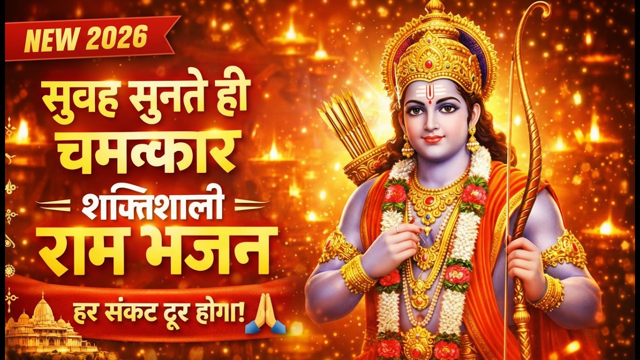 🙏 Jai Shri Ram Bhajan | दिन की शुरुआत भगवान राम के नाम से